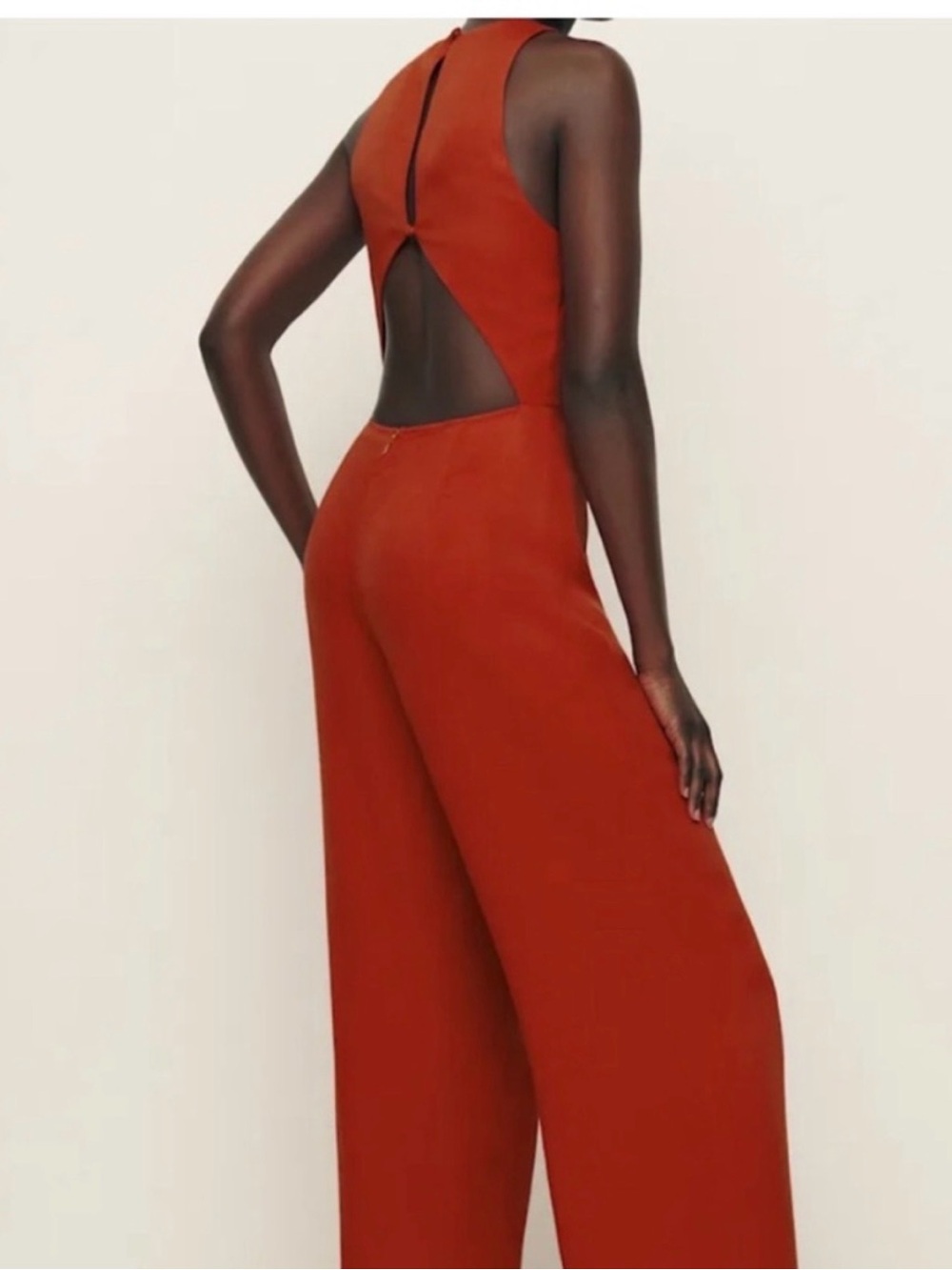 Reformation Lucia Red Jumpsuit New w/o tags